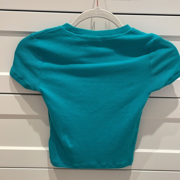 Tna crop top size:xs colour:greenish blue - Picture 2 of 4